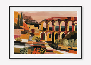 Arched in Time (Landscape) art print - by SubTropic Art
