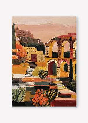 Arched in Time (Portrait) art print - by SubTropic Art