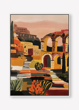 Arched in Time (Portrait) art print - by SubTropic Art
