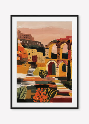 Arched in Time (Portrait) art print - by SubTropic Art