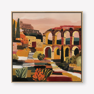 Arched in Time (Square) art print - by SubTropic Art