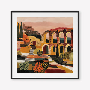 Arched in Time (Square) art print - by SubTropic Art