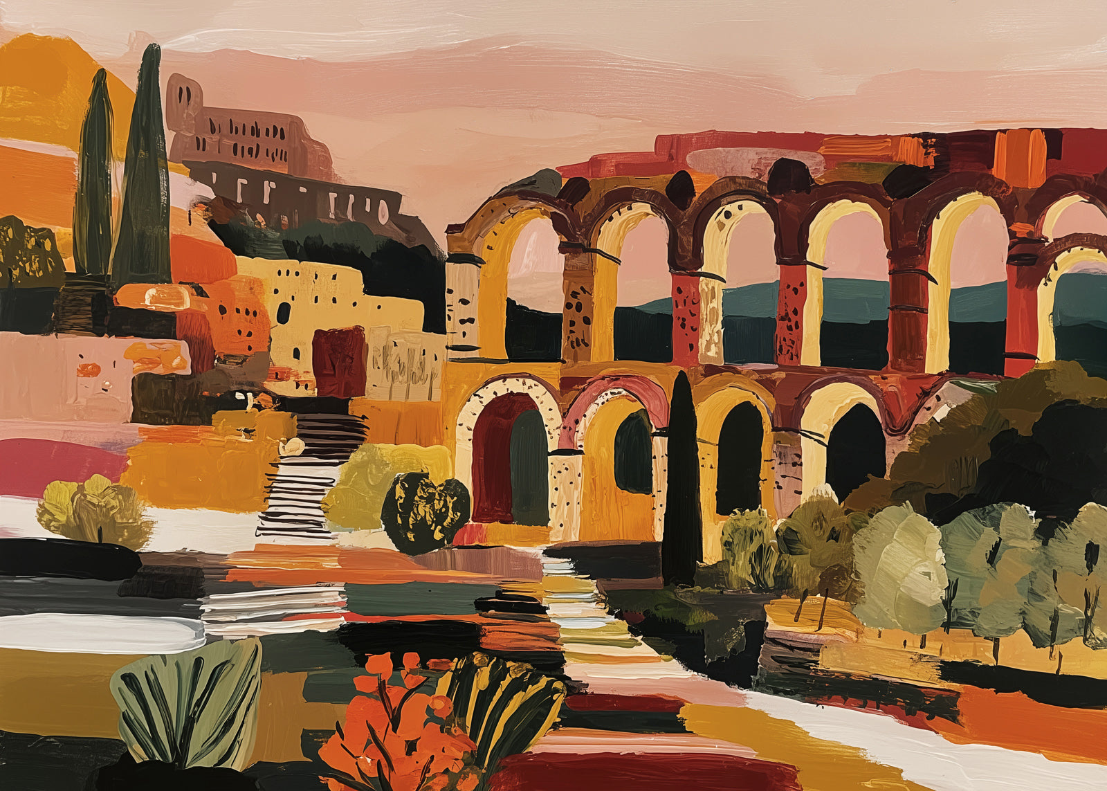 Arched in Time (Landscape) art print - by SubTropic Art