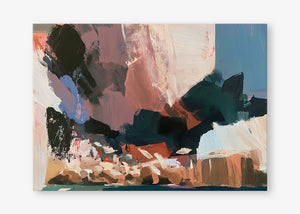 Beneath the Cliffs (Landscape) - Canvas Stretched No frame - SubTropic Art