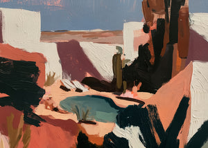 Desert Hideaway (Landscape) - Print Unframed No frame - SubTropic Art