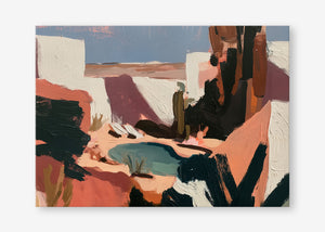 Desert Hideaway (Landscape) - Canvas Stretched No frame - SubTropic Art