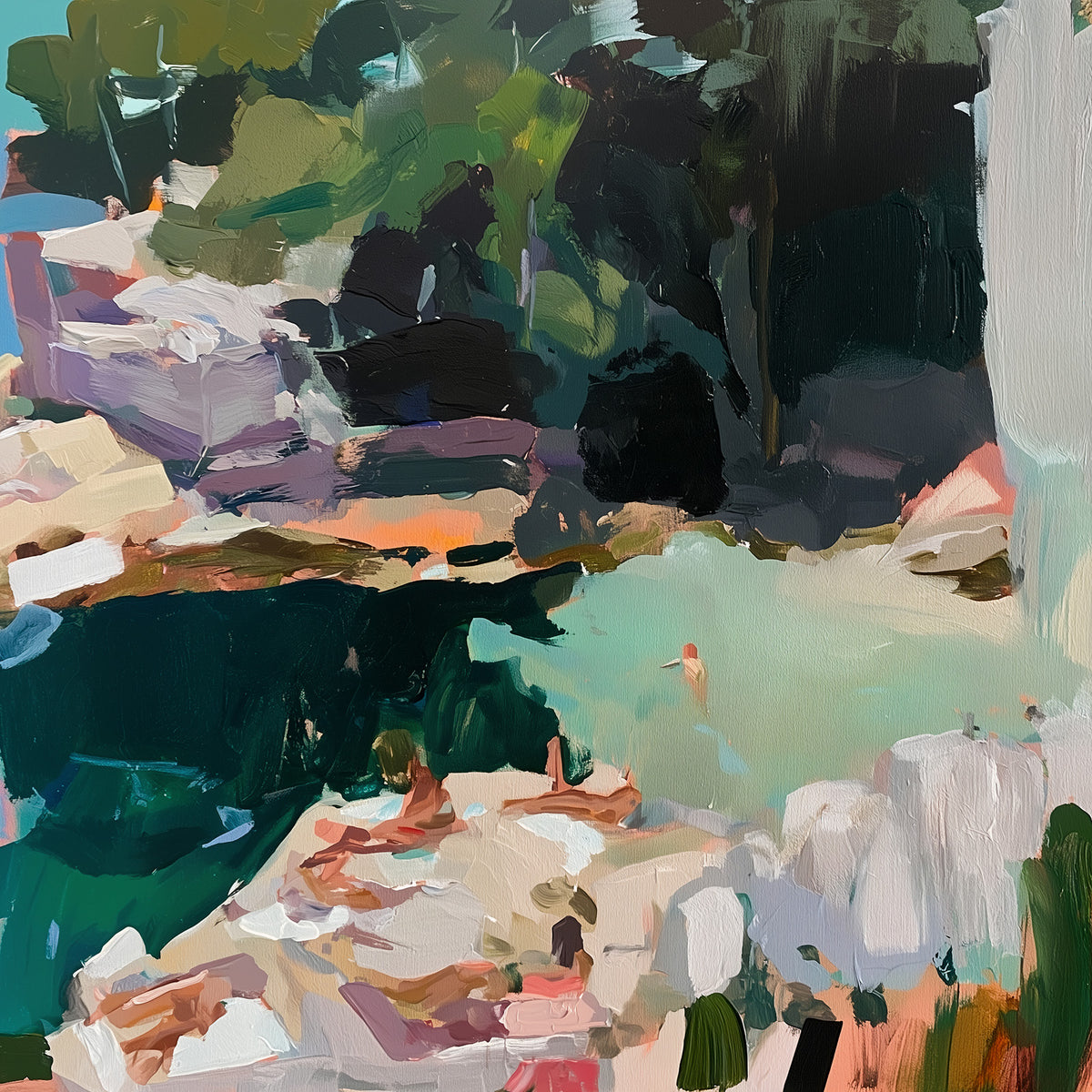 Hidden Cove (Square) - Print Unframed No frame - SubTropic Art