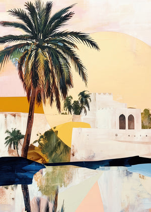Morning Oasis (Portrait) - Print Unframed No frame - SubTropic Art