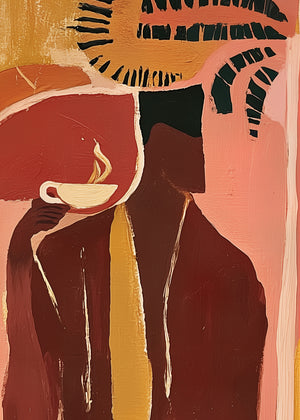 Morning Ritual Left (Portrait) art print - by SubTropic Art