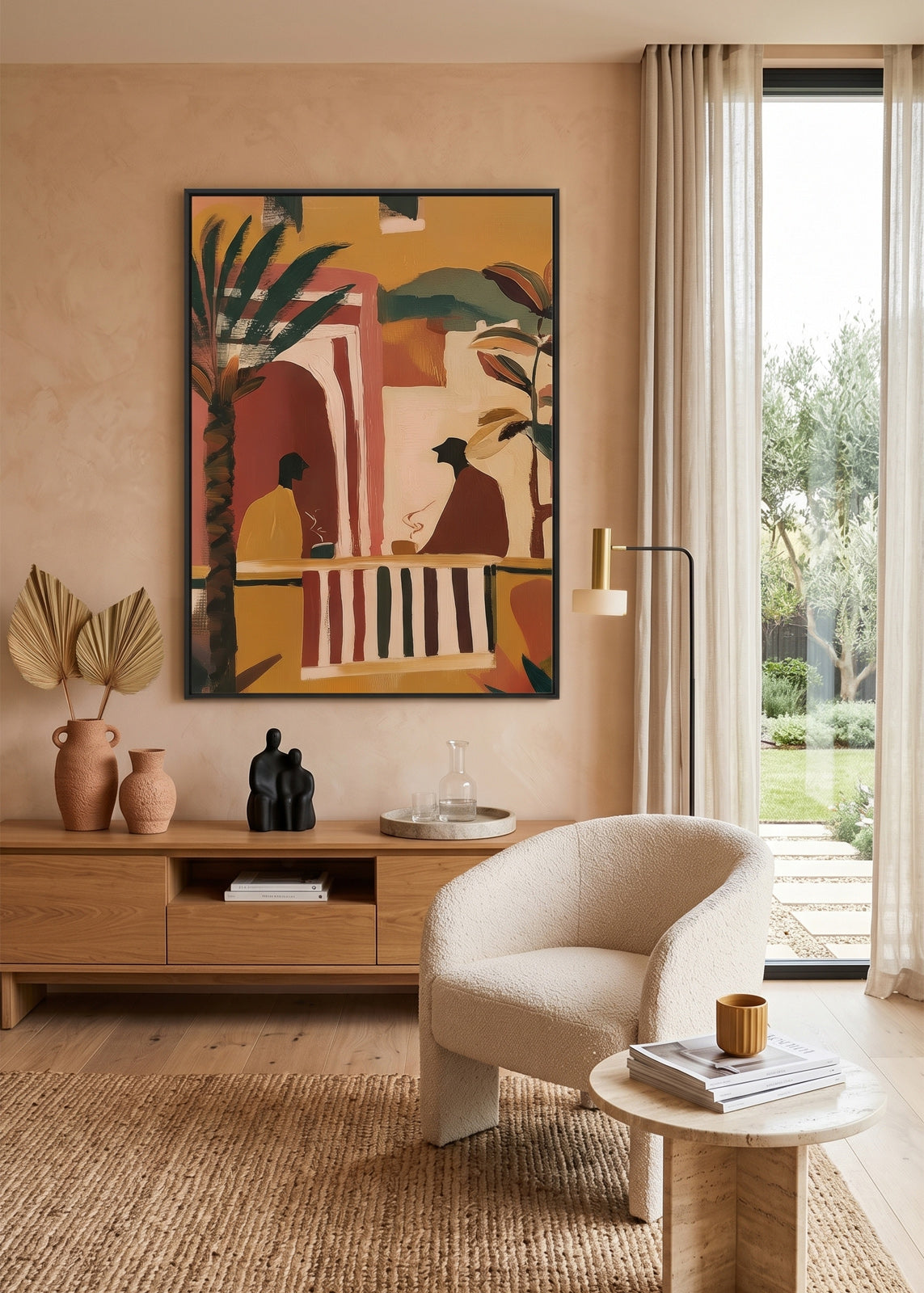 Morning Tea (Portrait) art print - by SubTropic Art