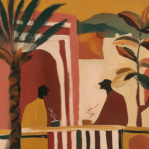 Morning Tea (Square) art print - by SubTropic Art