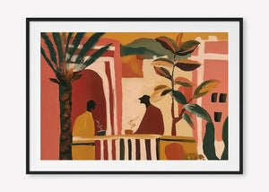 Morning Tea (Landscape) art print - by SubTropic Art