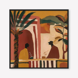 Morning Tea (Square) art print - by SubTropic Art
