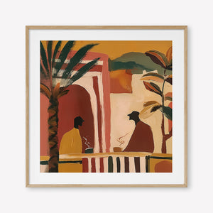 Morning Tea (Square) art print - by SubTropic Art