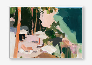 Paradise Found (Landscape) - Canvas Box Framed White - SubTropic Art