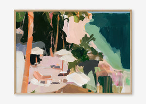 Paradise Found (Landscape) - Print Framed Oak - SubTropic Art