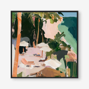 Paradise Found (Square) - Canvas Box Framed Black - SubTropic Art