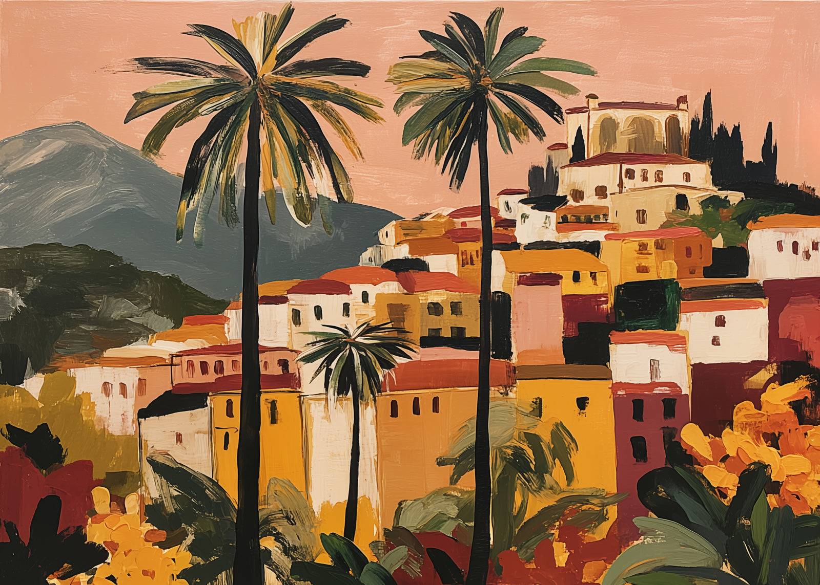 Stacked Horizons (Landscape) art print - by SubTropic Art