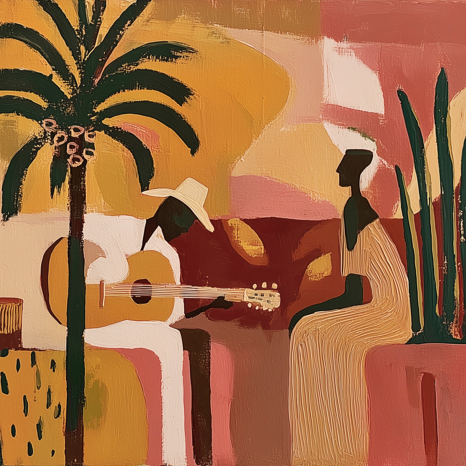 Sunset Serenades (Square) art print - by SubTropic Art