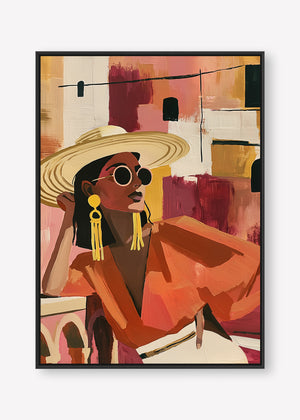 Terracotta Solitude (Portrait) art print - by SubTropic Art