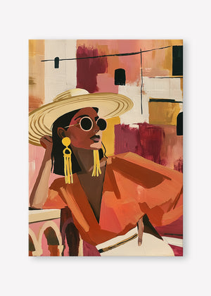 Terracotta Solitude (Portrait) art print - by SubTropic Art