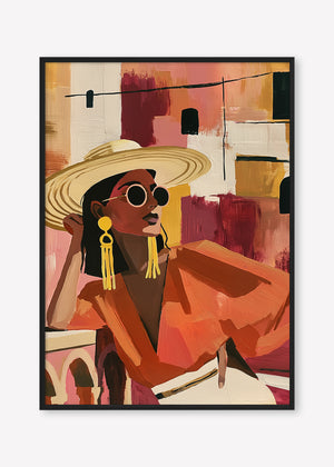 Terracotta Solitude (Portrait) art print - by SubTropic Art