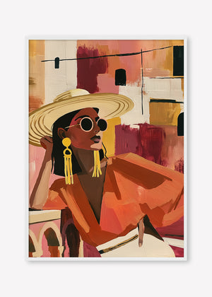 Terracotta Solitude (Portrait) art print - by SubTropic Art