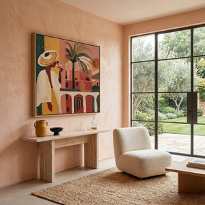 The Balcony (Square) art print - by SubTropic Art