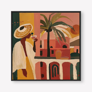 The Balcony (Square) art print - by SubTropic Art