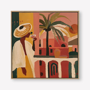 The Balcony (Square) art print - by SubTropic Art