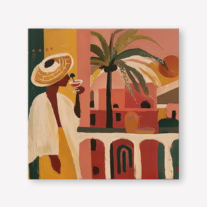 The Balcony (Square) art print - by SubTropic Art
