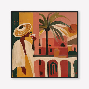 The Balcony (Square) art print - by SubTropic Art