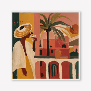 The Balcony (Square) art print - by SubTropic Art