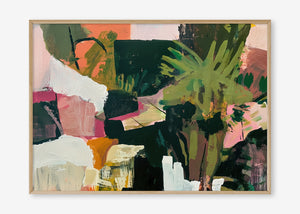 Tropical Daydream (Landscape) - Print Framed Oak - SubTropic Art
