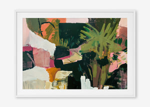 Tropical Daydream (Landscape) - Print Framed with Border White - SubTropic Art