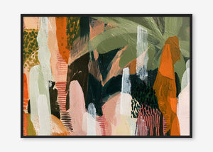 Untamed Paradise (Landscape) - Print Framed Black - SubTropic Art