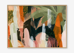 Untamed Paradise (Landscape) - Print Framed Oak - SubTropic Art