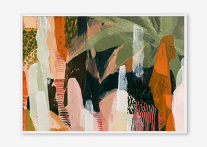 Untamed Paradise (Landscape) - Print Framed White - SubTropic Art