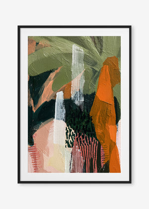Untamed Paradise (Portrait) - Print Framed with Border Black - SubTropic Art