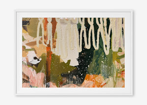 Wild at Heart (Landscape) - Print Framed with Border White - SubTropic Art