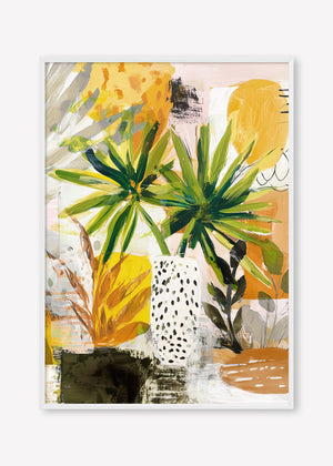 Amber Hour (Portrait) - Print Framed White - SubTropic Art