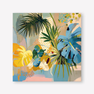 Botanic Blissfulness (Square) - Canvas Stretched No frame - SubTropic Art