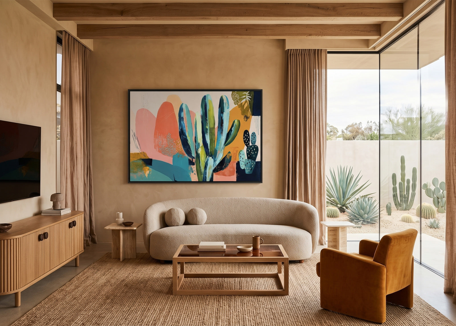 Desert Bloom (Landscape) - - SubTropic Art