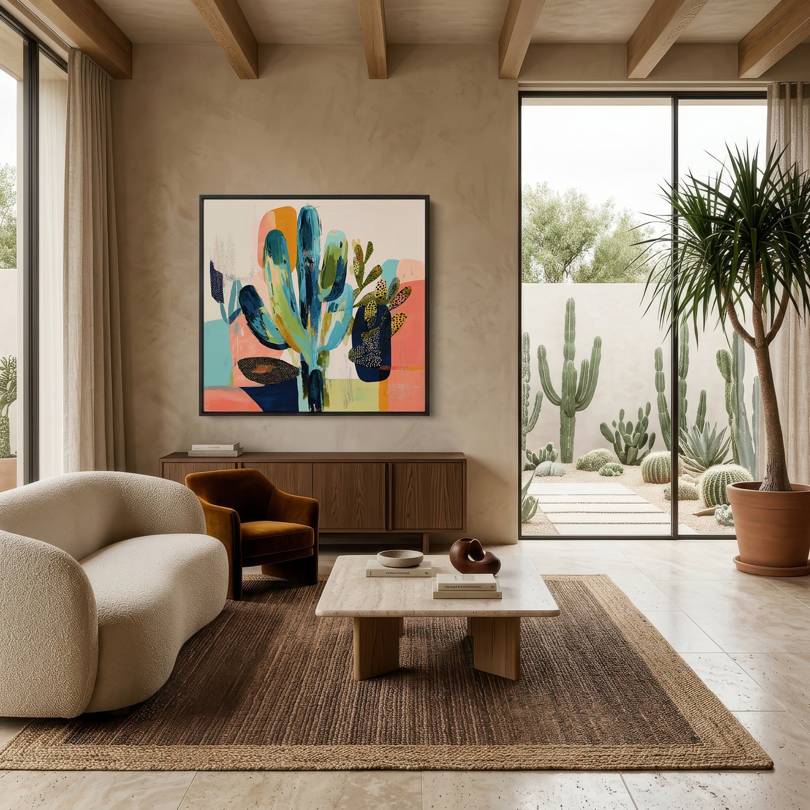 Desert Bloom (Square) - - SubTropic Art