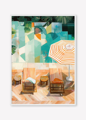Edge of Tranquility (Portrait) - Print Framed White - SubTropic Art