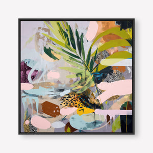 Going Sideways (Square) - Canvas Box Framed Black - SubTropic Art