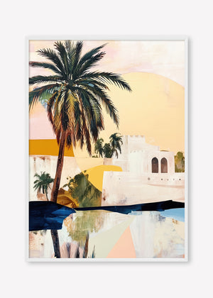 Morning Oasis (Portrait) - Print Framed White - SubTropic Art