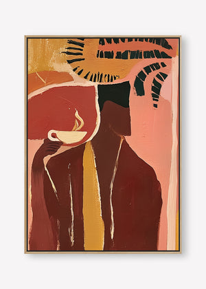Morning Ritual Left (Portrait) art print - by SubTropic Art