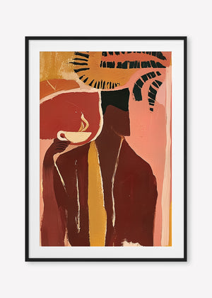 Morning Ritual Left (Portrait) art print - by SubTropic Art