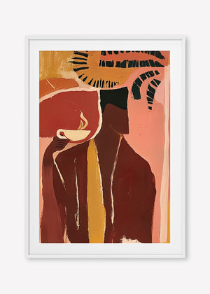 Morning Ritual Left (Portrait) art print - by SubTropic Art